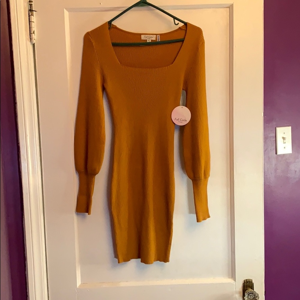 Brand new mustard yellow dress